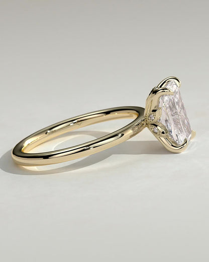 Radiant Solitaire Lab Grown Diamond Engagement Ring