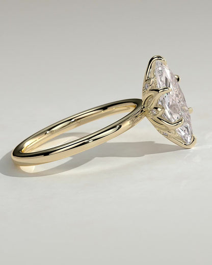 Marquise Solitaire With Tulip Prongs Lab Grown Diamond Engagement Ring