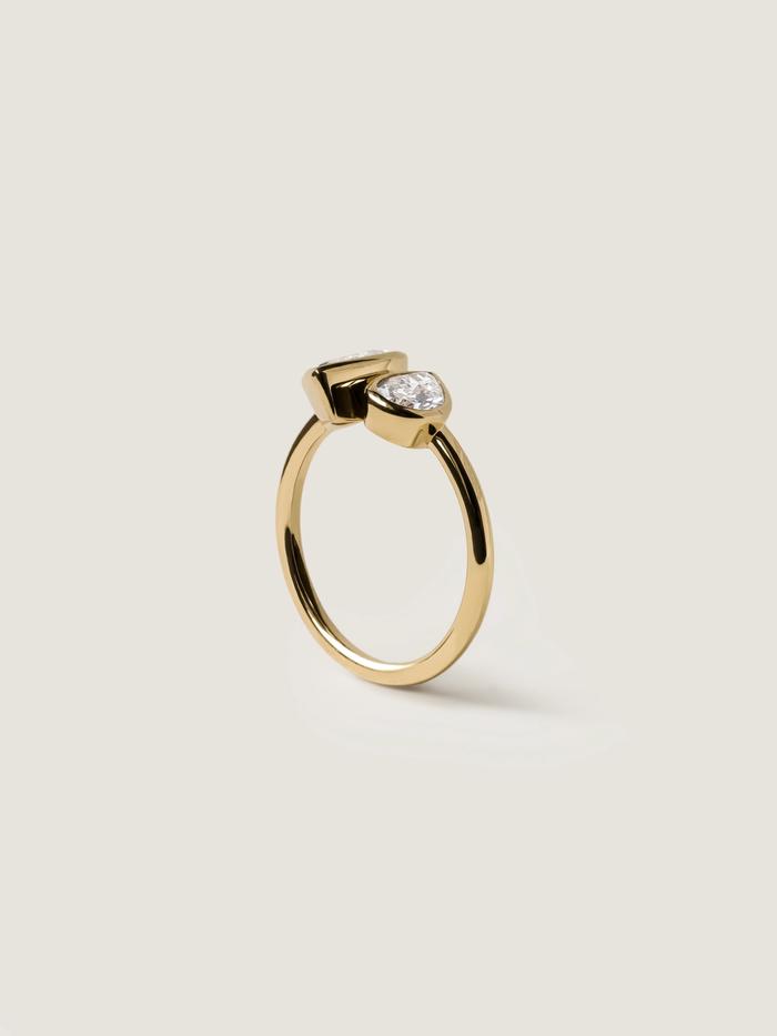Marquise Cut Cluster Styled Lab Grown Diamond Engagement Ring
