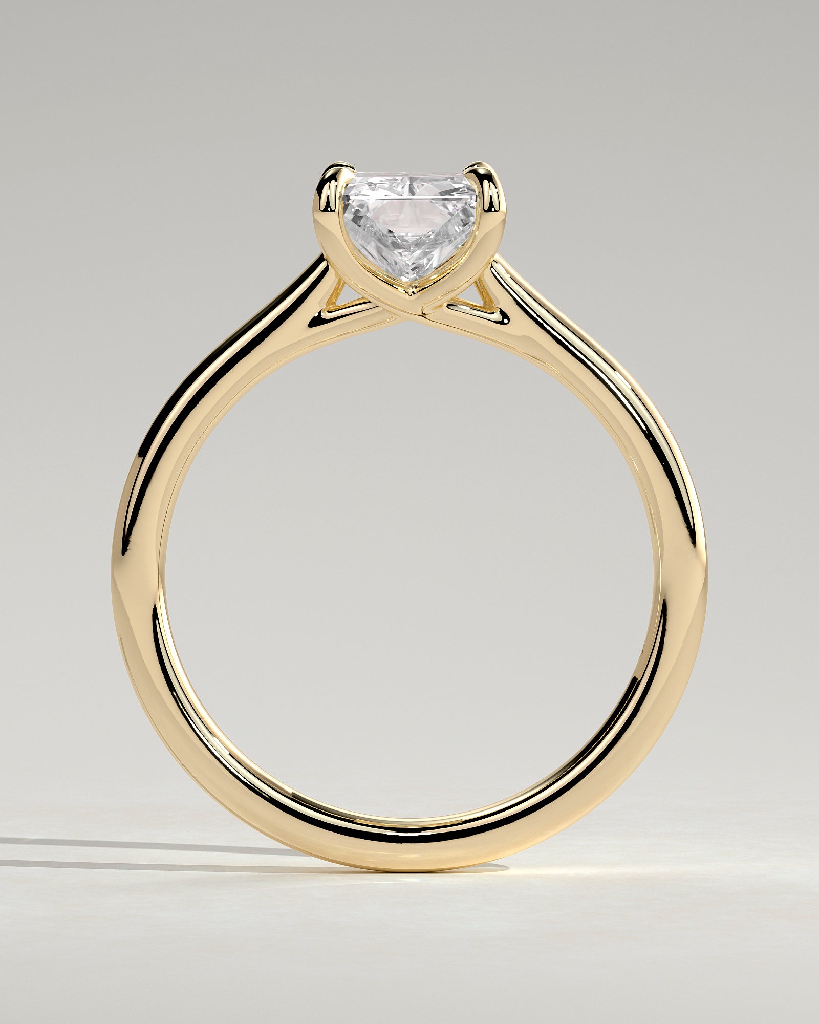 Radiant Solitaire Lab Grown Diamond Engagement Ring