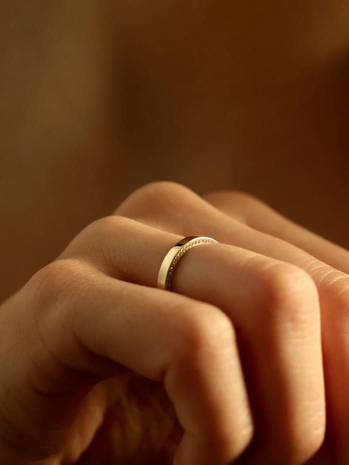 Marquise Cut Cluster Styled Lab Grown Wedding Band