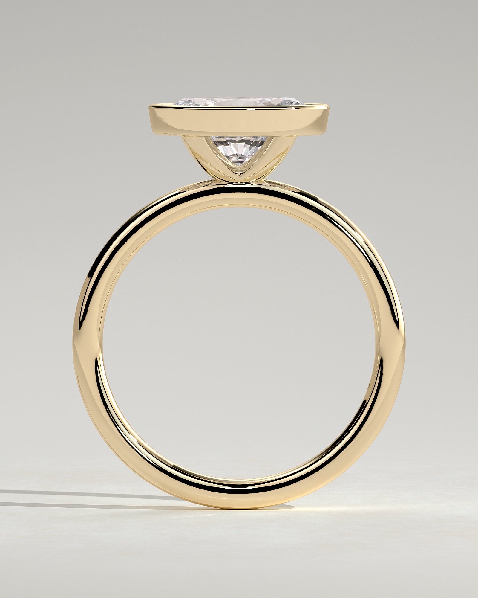 Oval East West Solitaire Lab Grown Diamond Engagement Ring