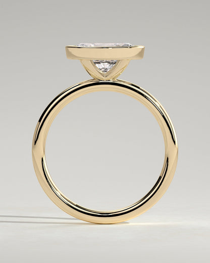 Oval East West Solitaire Lab Grown Diamond Engagement Ring