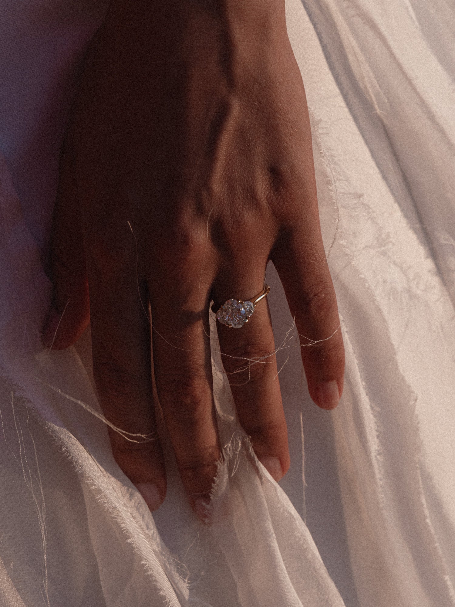 2 CT Round Three Stones Lab Grown Diamond Engagement Ring