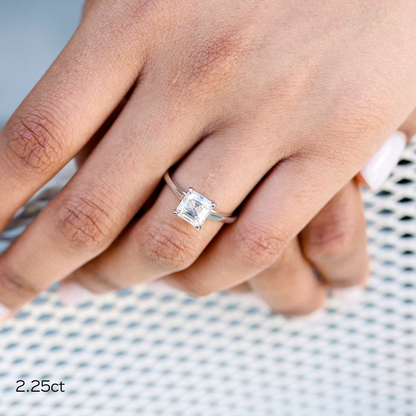 Marquise Cut Cluster Styled Lab Grown Diamond Engagement Ring