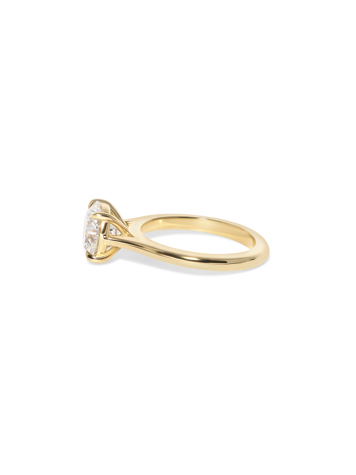 2 CT Round Three Stones Lab Grown Diamond Engagement Ring