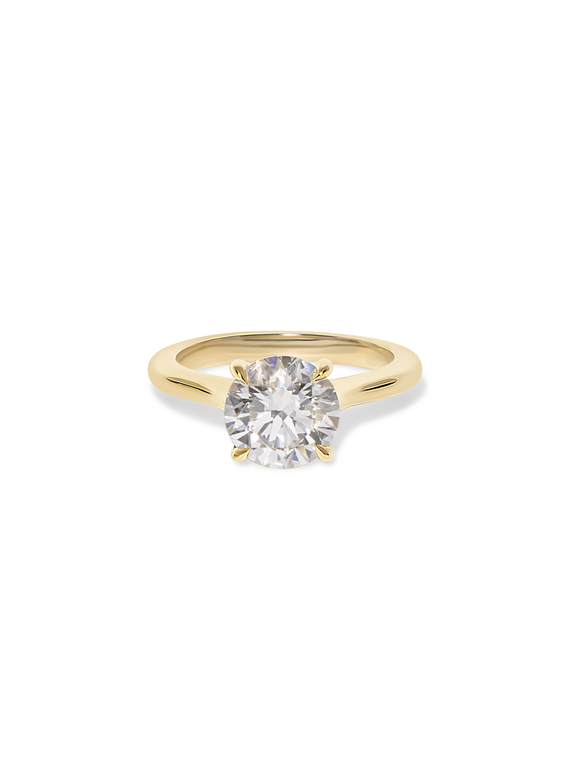2 CT Round Three Stones Lab Grown Diamond Engagement Ring