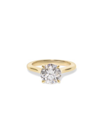 2 CT Round Three Stones Lab Grown Diamond Engagement Ring