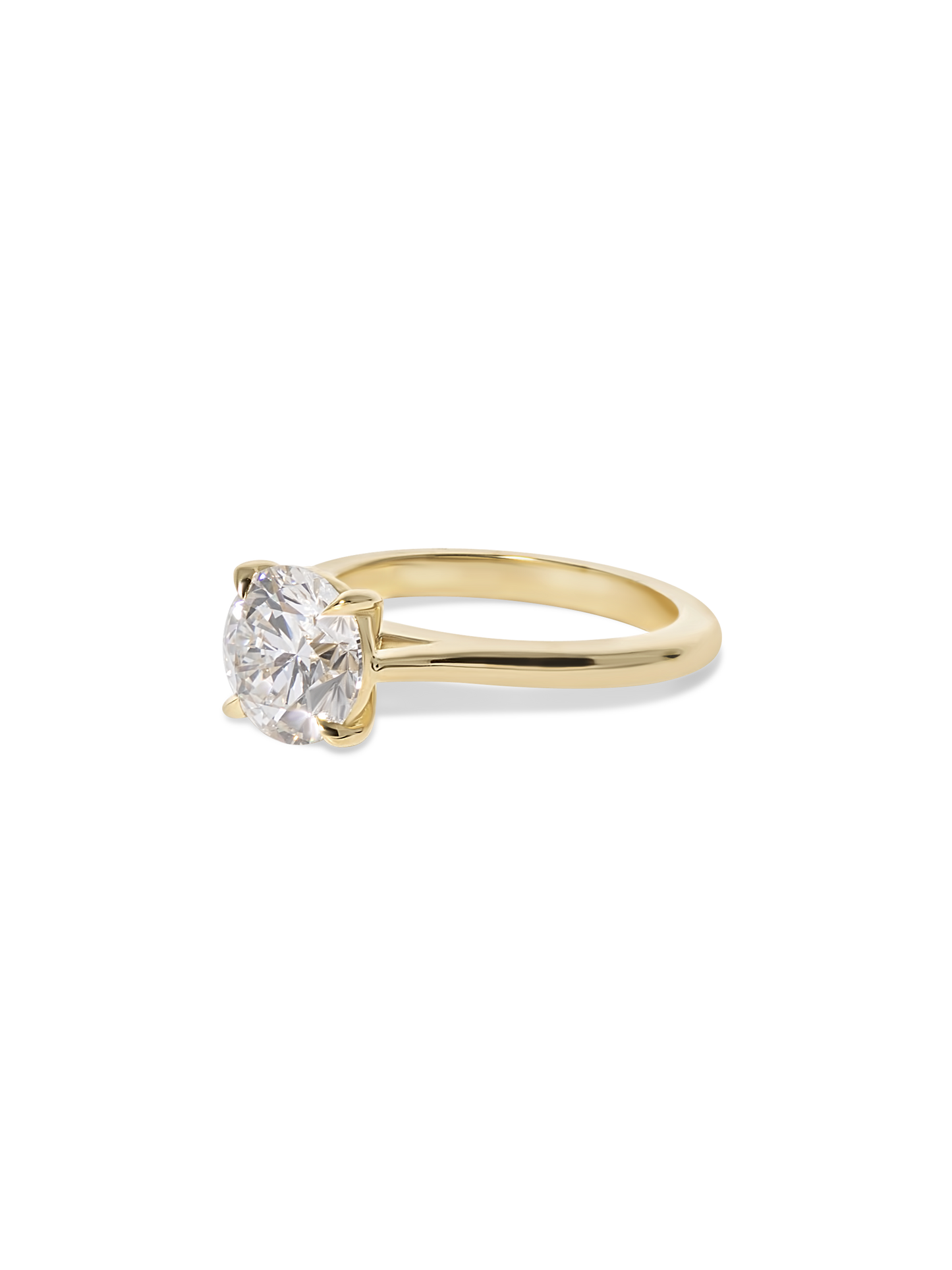 2 CT Round Three Stones Lab Grown Diamond Engagement Ring