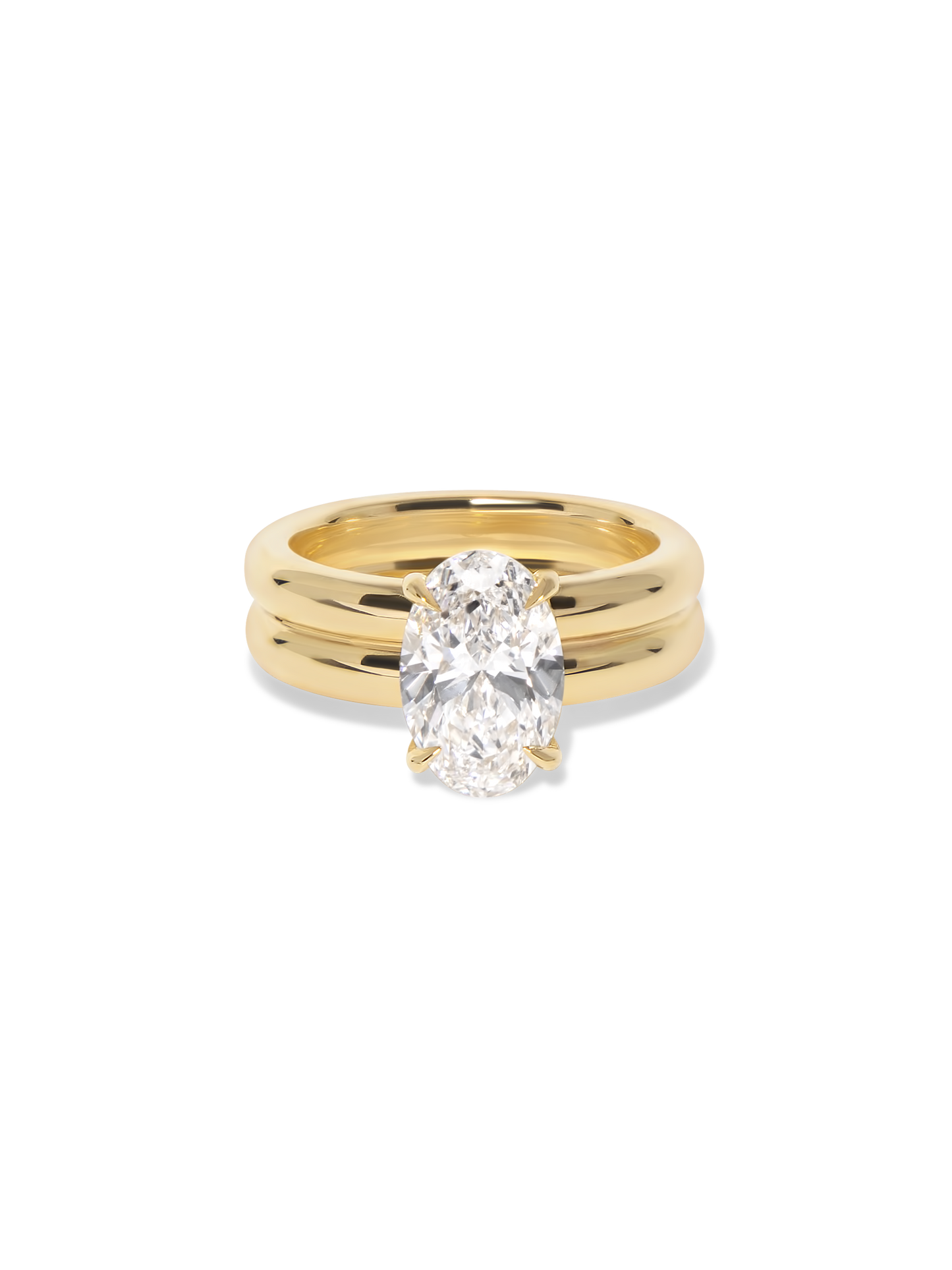 2 CT Round Three Stones Lab Grown Diamond Engagement Ring