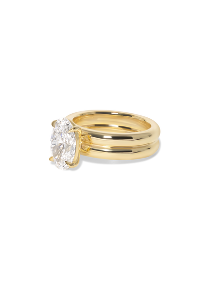 2 CT Round Three Stones Lab Grown Diamond Engagement Ring