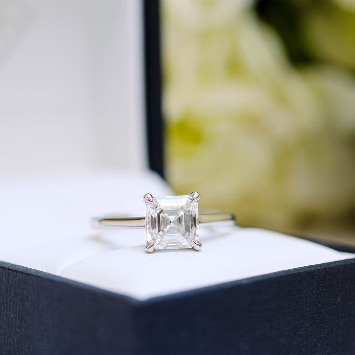 Marquise Cut Cluster Styled Lab Grown Diamond Engagement Ring