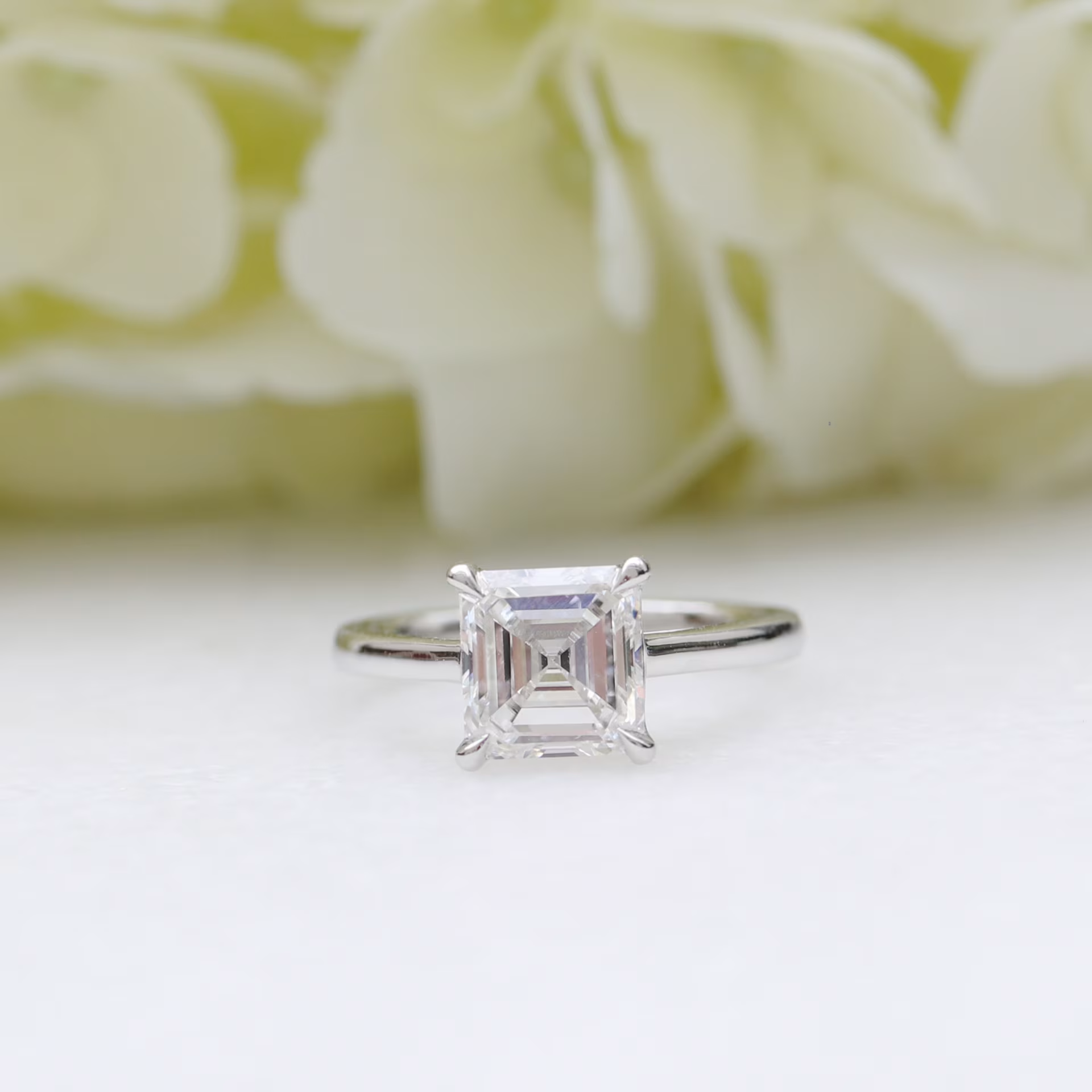 Marquise Cut Cluster Styled Lab Grown Diamond Engagement Ring