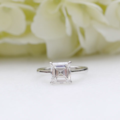 Marquise Cut Cluster Styled Lab Grown Diamond Engagement Ring