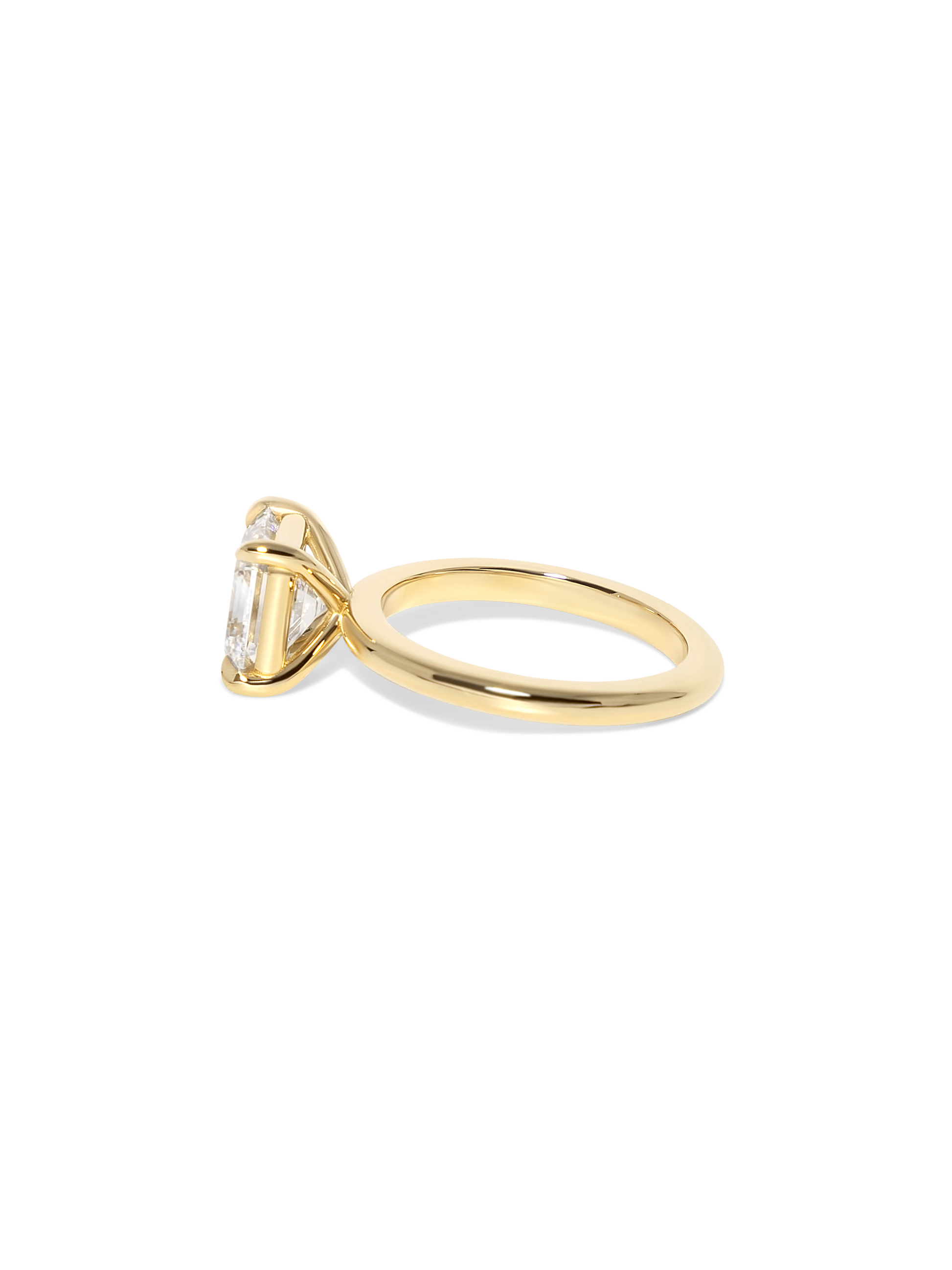 2 CT Round Three Stones Lab Grown Diamond Engagement Ring