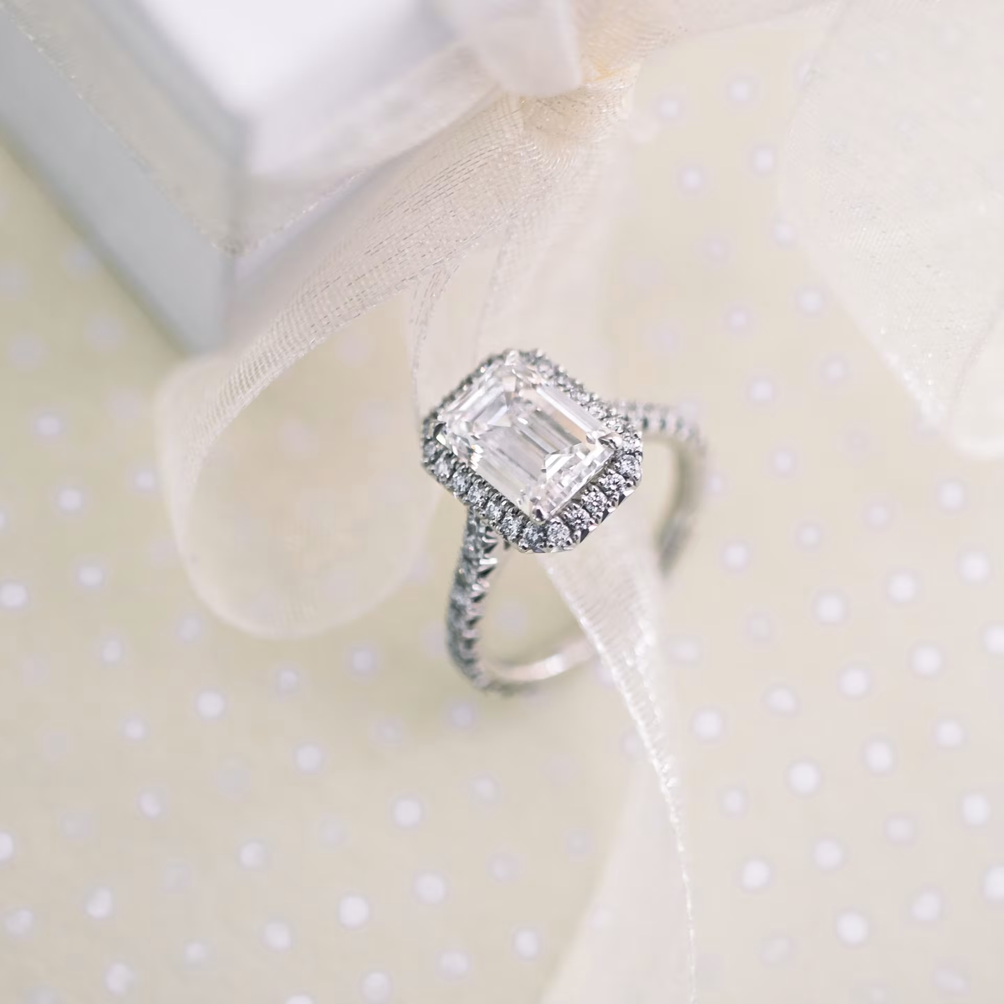 Marquise Cut Cluster Styled Lab Grown Diamond Engagement Ring