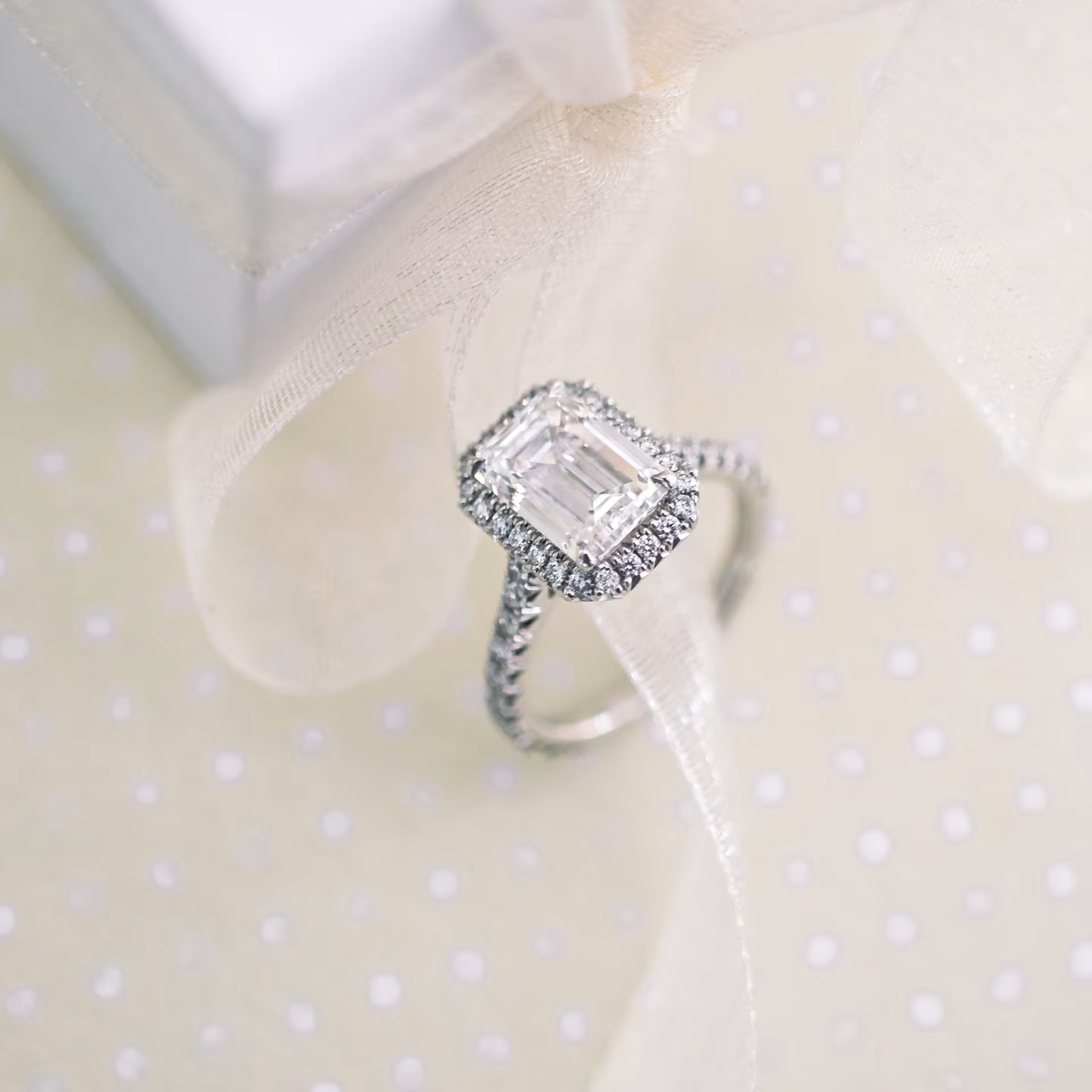 Marquise Cut Cluster Styled Lab Grown Diamond Engagement Ring