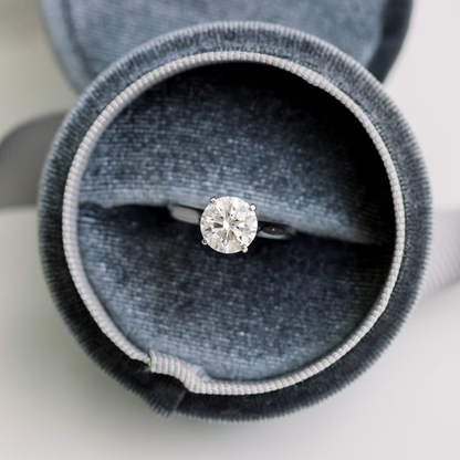 Marquise Cut Cluster Styled Lab Grown Diamond Engagement Ring