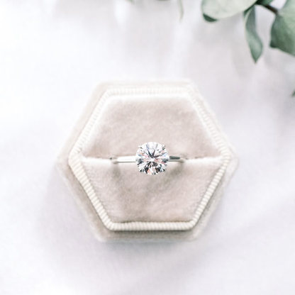 Marquise Cut Cluster Styled Lab Grown Diamond Engagement Ring