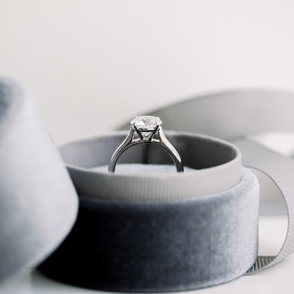 Marquise Cut Cluster Styled Lab Grown Diamond Engagement Ring