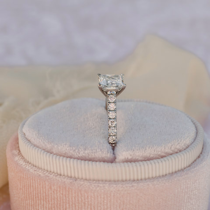Marquise Cut Cluster Styled Lab Grown Diamond Engagement Ring