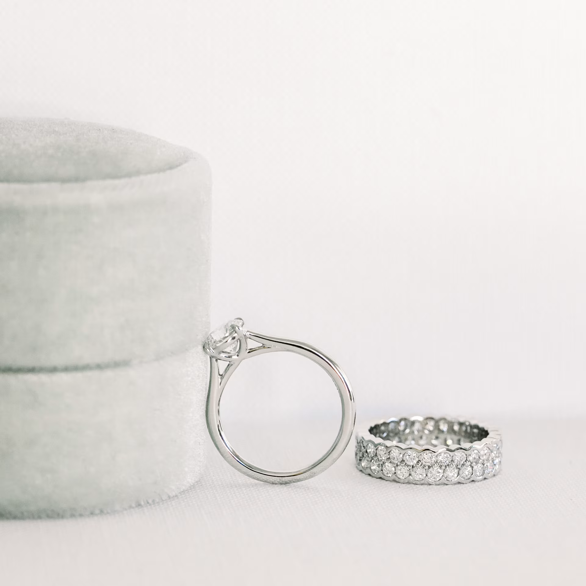 Marquise Cut Cluster Styled Lab Grown Diamond Engagement Ring