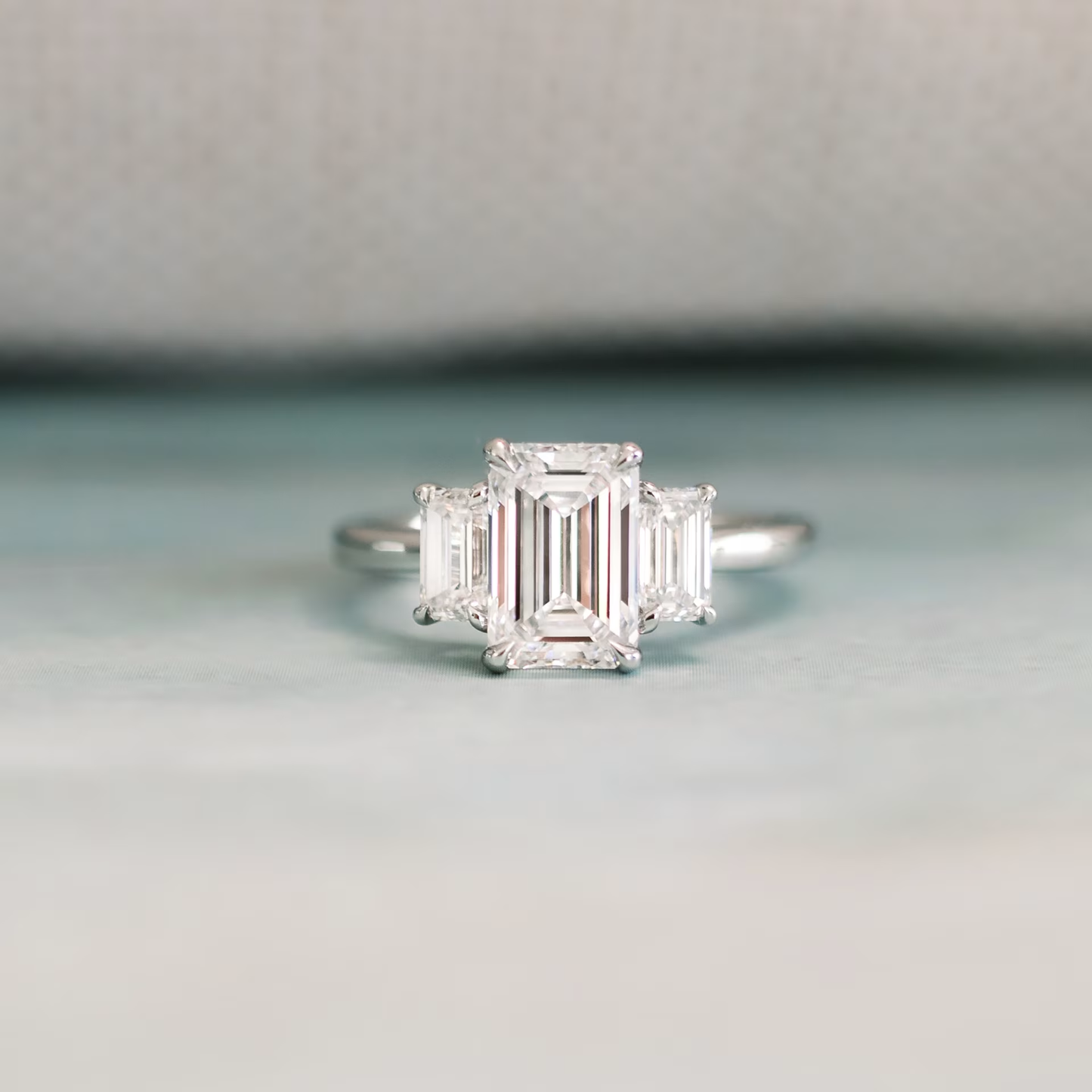 Marquise Cut Cluster Styled Lab Grown Diamond Engagement Ring