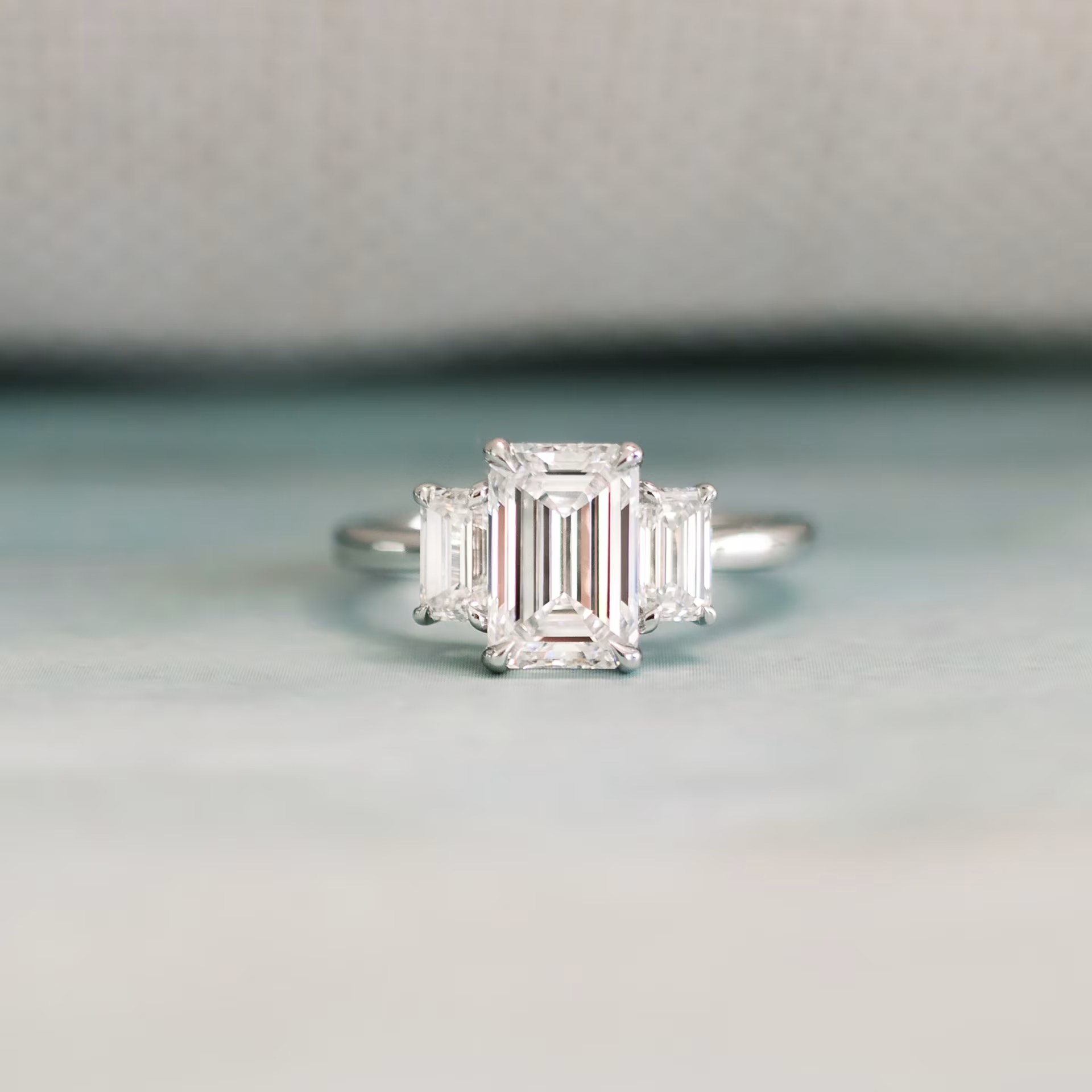 Marquise Cut Cluster Styled Lab Grown Diamond Engagement Ring