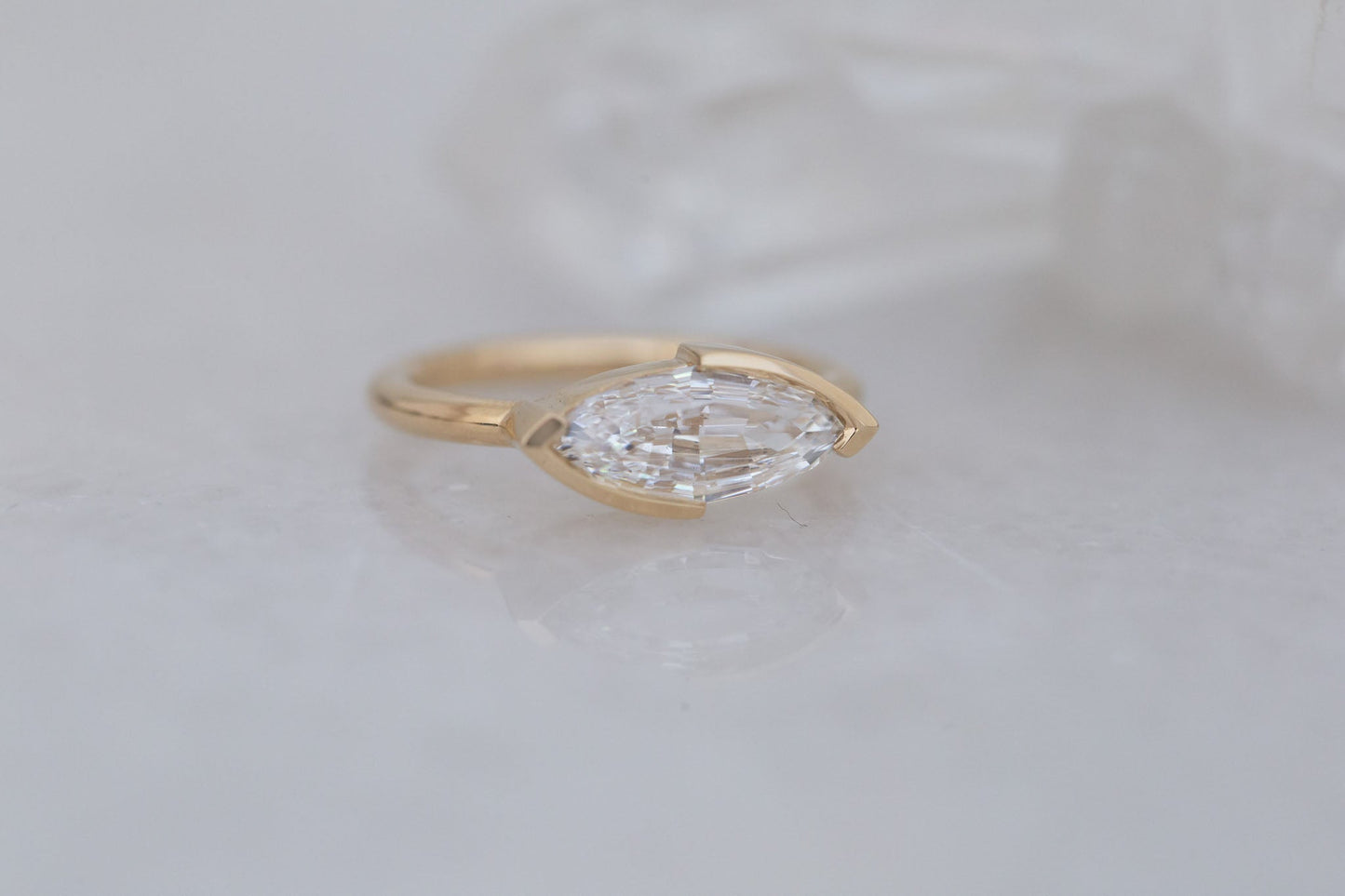 2 CT Round Three Stones Lab Grown Diamond Engagement Ring