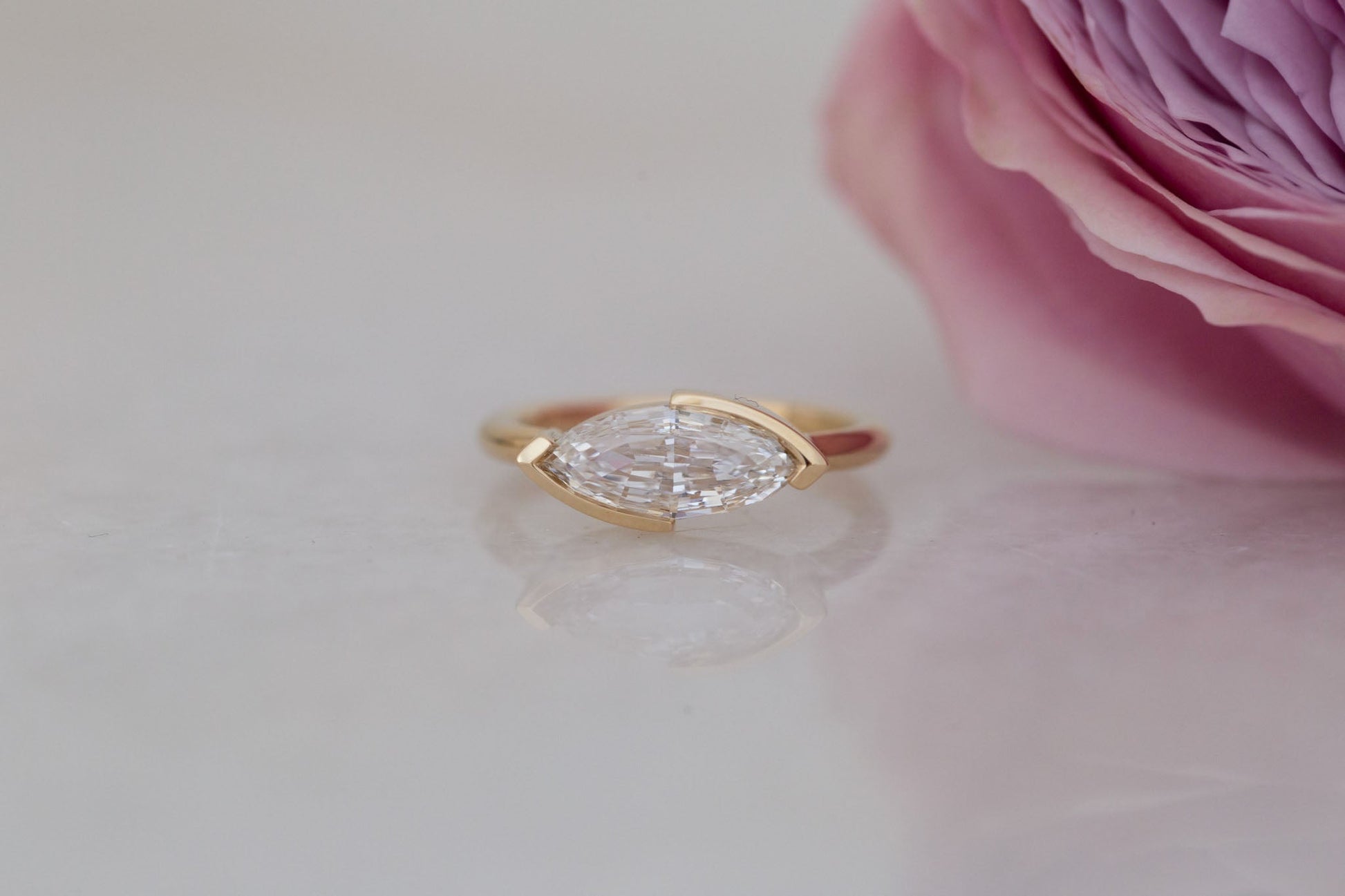 2 CT Round Three Stones Lab Grown Diamond Engagement Ring