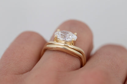 2 CT Round Three Stones Lab Grown Diamond Engagement Ring