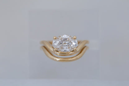 2 CT Round Three Stones Lab Grown Diamond Engagement Ring