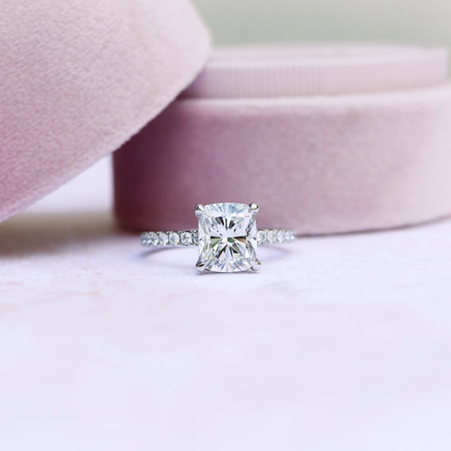 Marquise Cut Cluster Styled Lab Grown Diamond Engagement Ring