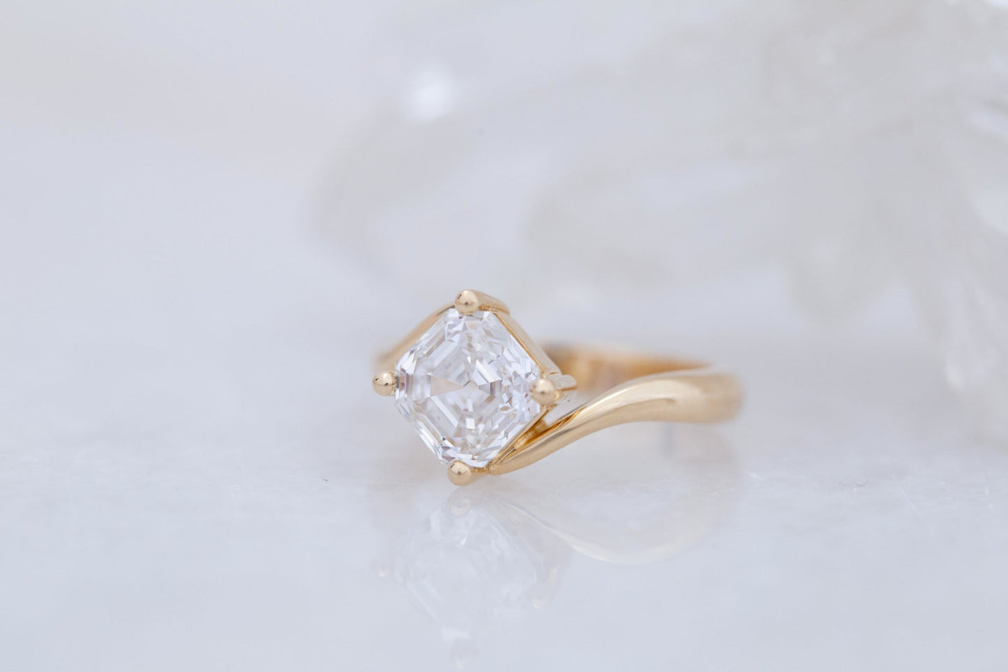 2 CT Round Three Stones Lab Grown Diamond Engagement Ring