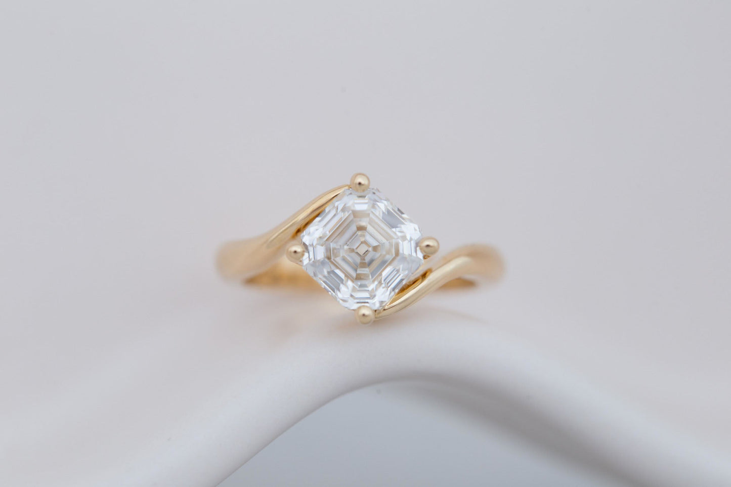 2 CT Round Three Stones Lab Grown Diamond Engagement Ring