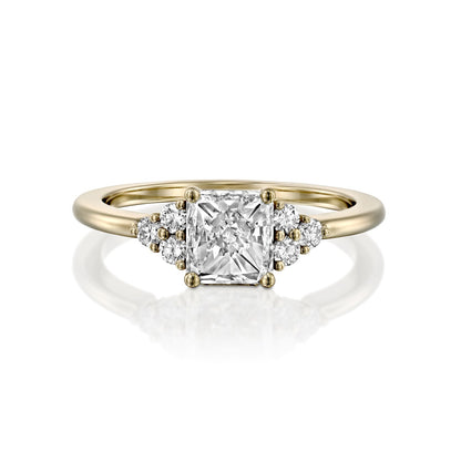 2 CT Round Three Stones Lab Grown Diamond Engagement Ring