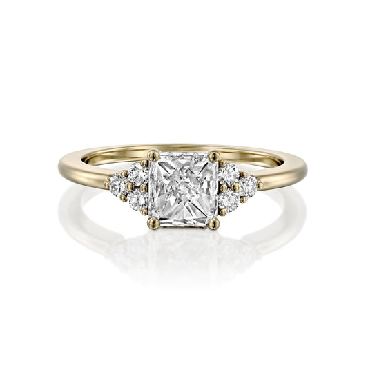 2 CT Round Three Stones Lab Grown Diamond Engagement Ring