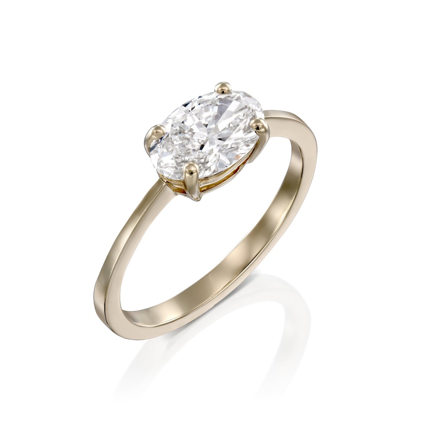 2 CT Round Three Stones Lab Grown Diamond Engagement Ring