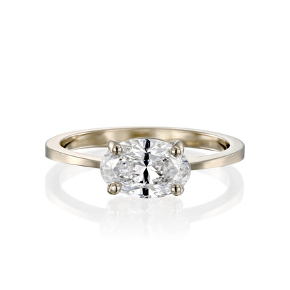2 CT Round Three Stones Lab Grown Diamond Engagement Ring