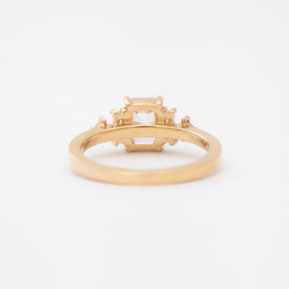 2 CT Round Three Stones Lab Grown Diamond Engagement Ring