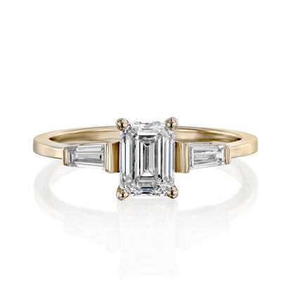 2 CT Round Three Stones Lab Grown Diamond Engagement Ring