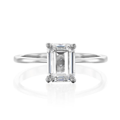 2 CT Round Three Stones Lab Grown Diamond Engagement Ring