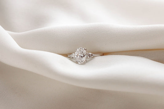 2 CT Round Three Stones Lab Grown Diamond Engagement Ring
