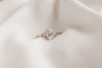 2 CT Round Three Stones Lab Grown Diamond Engagement Ring