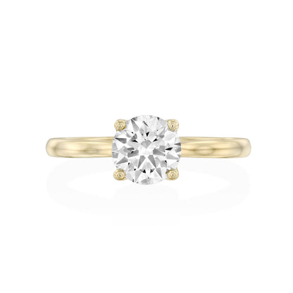 2 CT Round Three Stones Lab Grown Diamond Engagement Ring
