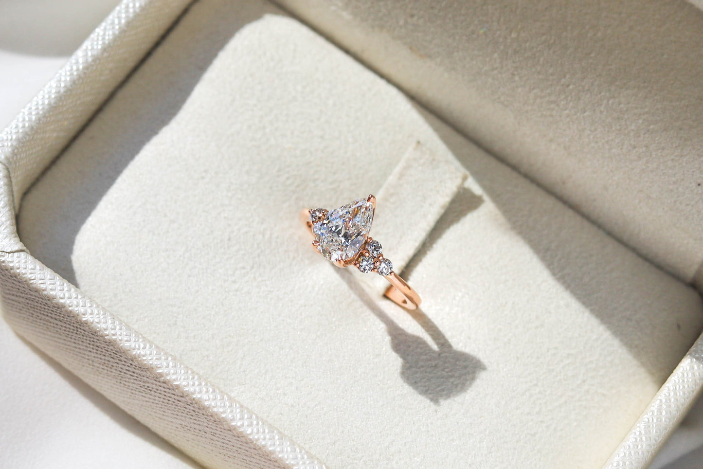 2 CT Round Three Stones Lab Grown Diamond Engagement Ring