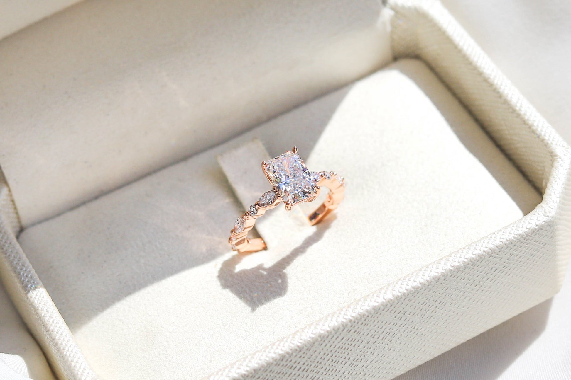 2 CT Round Three Stones Lab Grown Diamond Engagement Ring