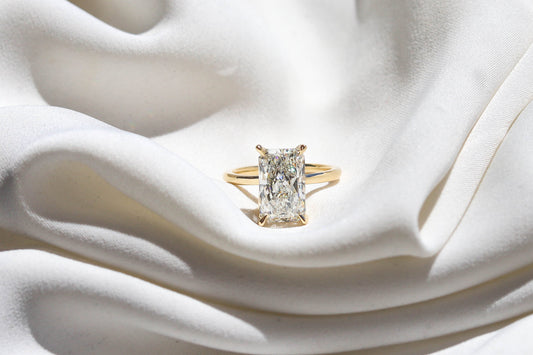 2 CT Round Three Stones Lab Grown Diamond Engagement Ring