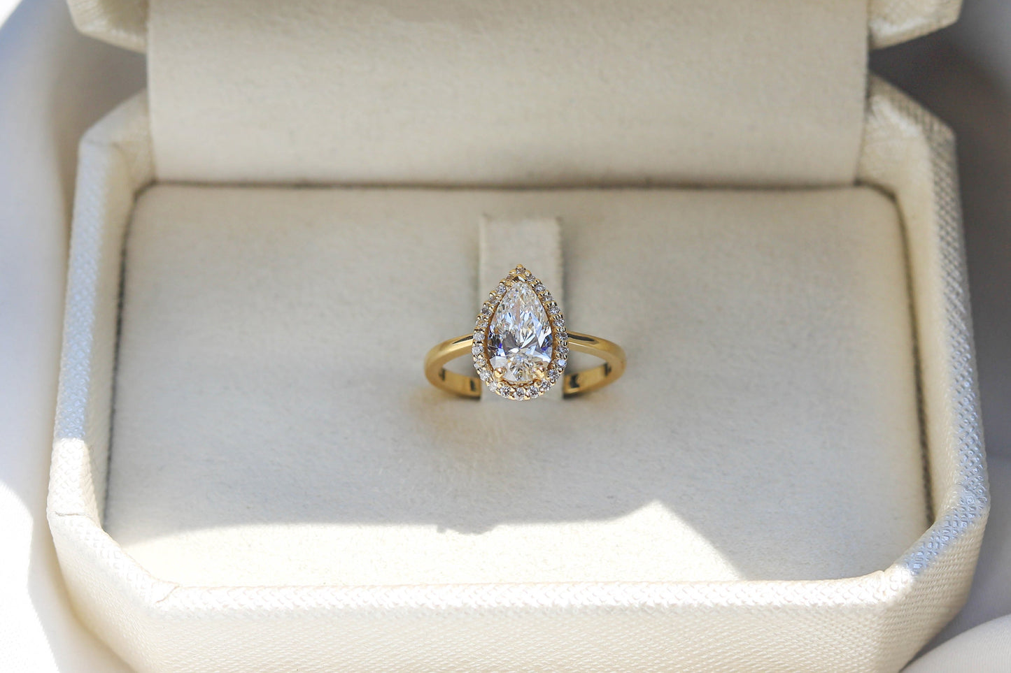 2 CT Round Three Stones Lab Grown Diamond Engagement Ring