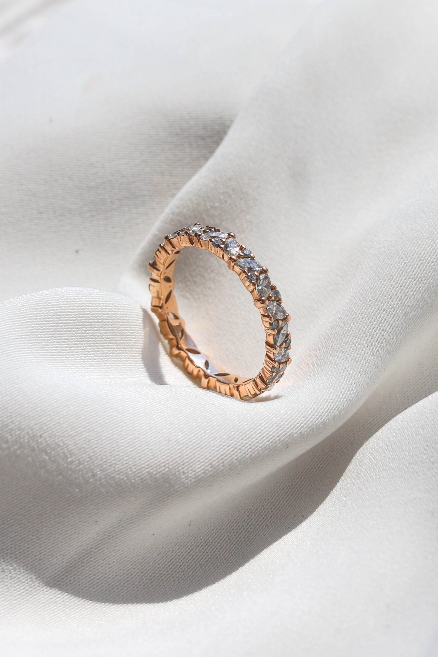 0.37 CT Round Full Eternity Lab Grown Diamond Wedding Band